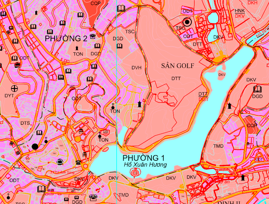 Bản đồ Quy hoạch sử dụng đất Phường 1
