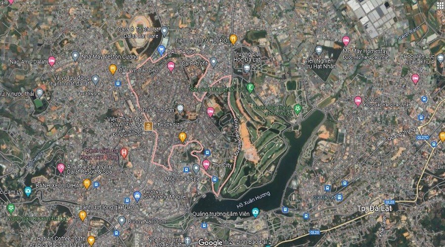 Vị trí địa lý Phường 2 Đà Lạt