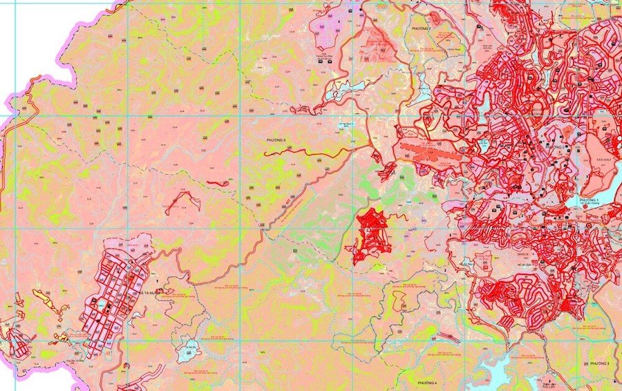 Quy hoạch sử dụng đất phường 5 được thể hiện trên bản đồ quy hoạch sử dụng đất đến năm 2030 TP Đà Lạt. 