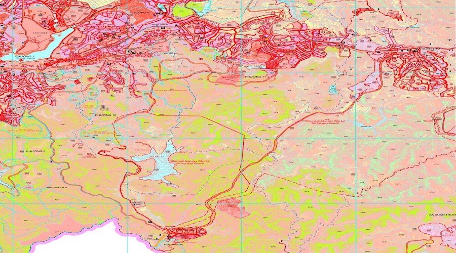 Bản đồ Quy hoạch sử dựng đất Phường 11 Đà Lạt
