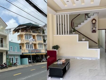 Nhà Phố 3 Tầng Mặt Tiền Đoàn Thị Điểm, P1, Đà Lạt, 113.51 m², 3 Phòng