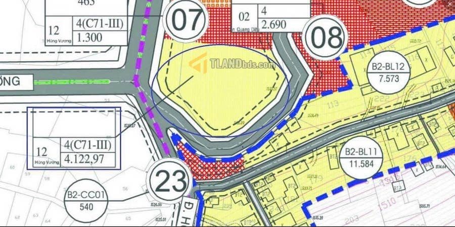 Đất Mặt Tiền Hùng Vương, P10, 4121 m² full thổ , mặt tiền rộng 299 m Đất Mặt Tiền Hùng Vương, P10, 4121 m² full thổ , mặt tiền rộng 299 m