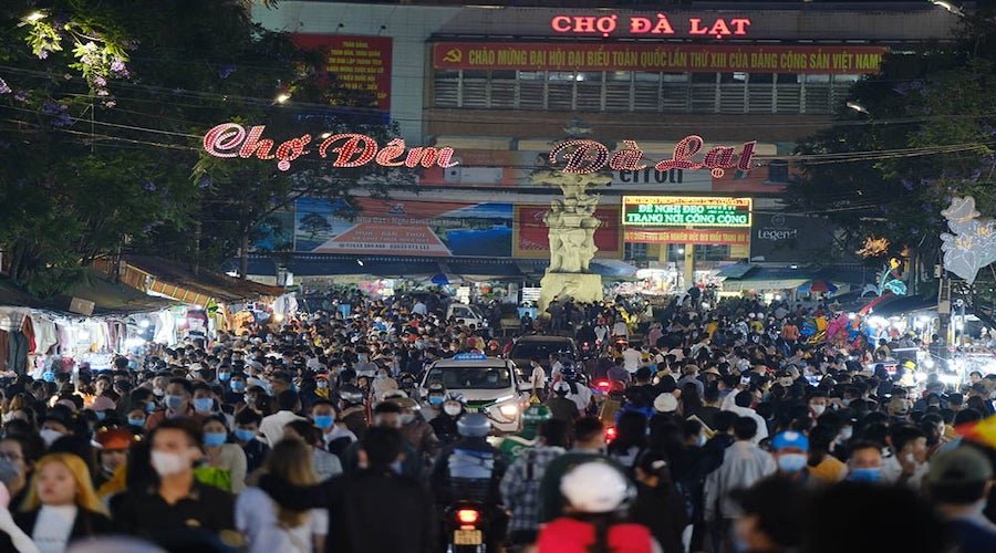 Khu Hòa Bình và Chợ Đêm Đà Lạt