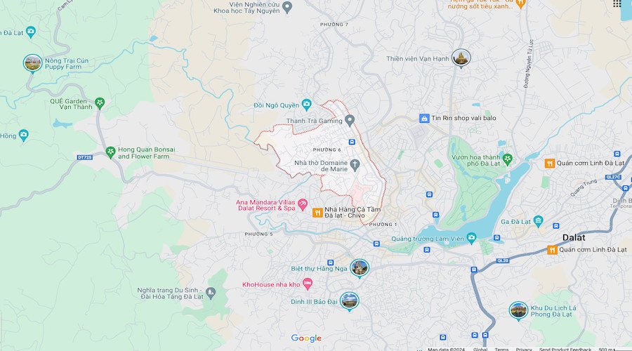 Vị Trí Địa Lý Phường 6 Đà Lạt