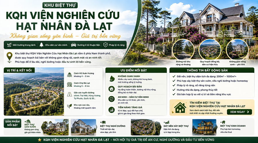 Khu biệt thự Viện Nghiên Cứu Hạt Nhân Đà Lạt