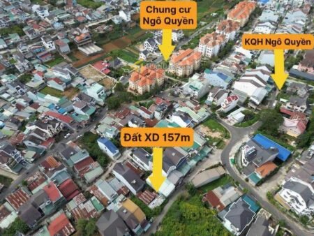 Đất Biệt Thự Ngõ Ô Tô Lớn Ngô Quyền, P6, 157.71m2 ngang 10.2m