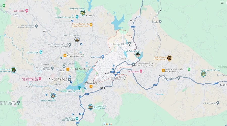 Vị trí địa lý của Phường 9