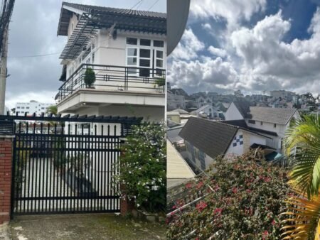 Villa 2 Tầng sân vườn Hẻm Ô Tô Lữ Gia, Phường 9, Đà Lạt mặt tiền rộng 19m