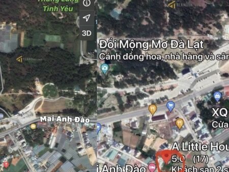 Đất hẻm ô tô lớn Mai Anh Đào, P8, Đà Lạt, mặt tiền rộng 16.65m