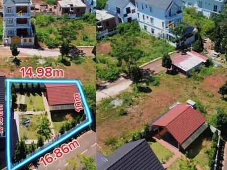 Đất hẻm ô tô lớn Măng Lin, P7, Đà Lạt, mặt tiền rộng 16m full thổ