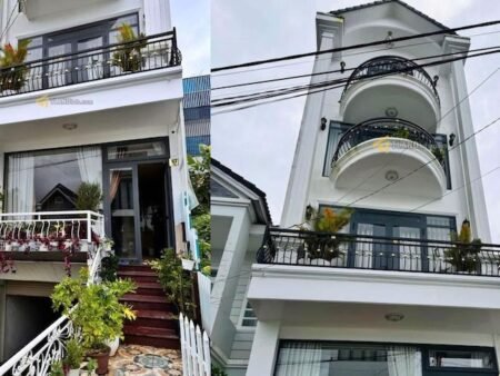 Nhà phố 4 tầng mặt tiền KQH An Sơn, P4, Đà Lạt mặt tiền 21m