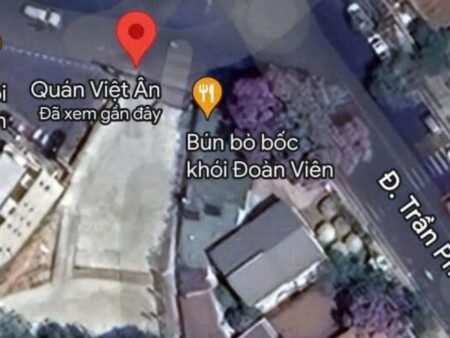 Đất mặt tiền Hoàng Văn Thụ, P4, Đà Lạt, mặt tiền rộng 11.46m