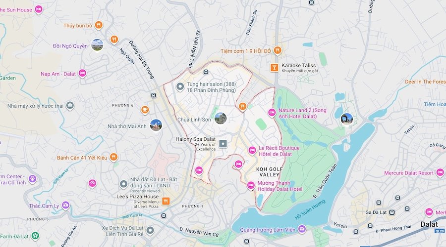 Phường 2 Đà Lạt gồm những đường nào?