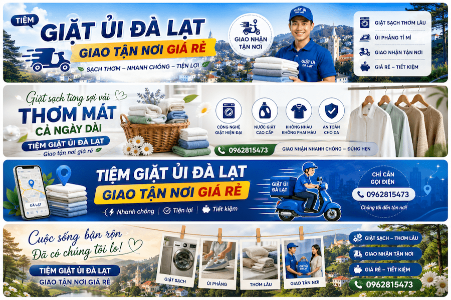 Tiệm Giặt Ủi Đà Lạt Giao Tận Nơi Giá Rẻ
