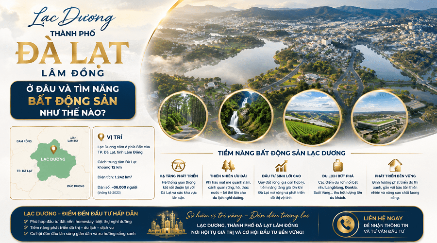 Lạc Dương thành phố Đà Lạt Lâm Đồng ở đâu và tìm năng bất động sản như thế nào?