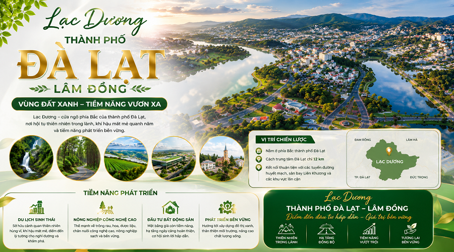 Lạc Dương thành phố Đà Lạt Lâm Đồng ở đâu và tìm năng bất động sản như thế nào?