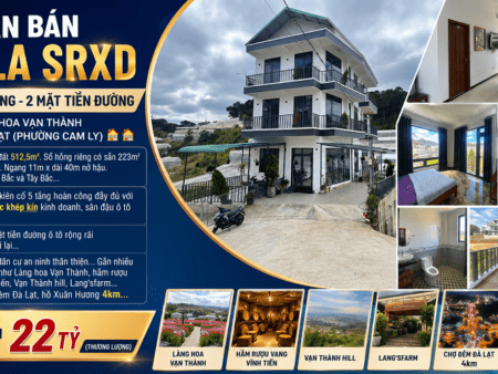 Villa Kinh Doanh Lợi 2 Mặt Tiền Gần Làng Hoa Vạn Thành Đà Lạt