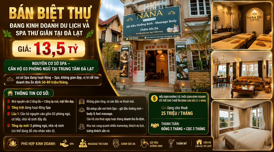 Villa Biệt Thự Trung Tâm KQH 12A Triệu Việt Vương Đà Lạt Villa Biệt Thự Trung Tâm KQH 12A Triệu Việt Vương Đà Lạt