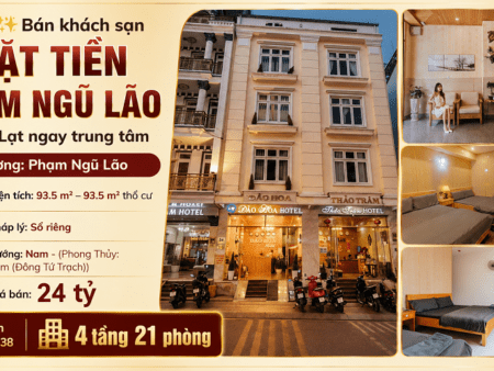 Khách sạn 4 tầng MT Phạm Ngũ Lão P3 Đà Lạt - 93.5 m² - 21PN - 24 tỷ
