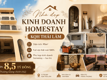 Homestay 4 tầng Đẹp KQH Thái Lâm P. Xuân Hương Đà Lạt - 8.5 tỷ