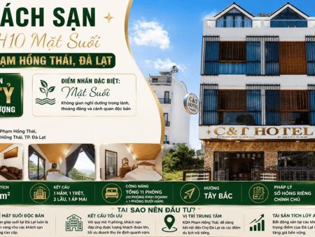 Khách sạn 5 tầng KQH Phạm Hồng Thái P10 Đà Lạt 88m² 14 tỷ