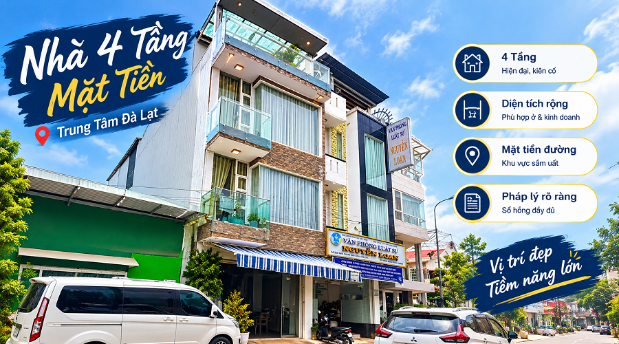 Nhà 3 tầng trong KQH Hoàng Diệu Đà Lạt P5 Đà Lạt - 53 m2 - 7.6 tỷ Nhà 3 tầng trong KQH Hoàng Diệu Đà Lạt P5 Đà Lạt - 53 m2 - 7.6 tỷ