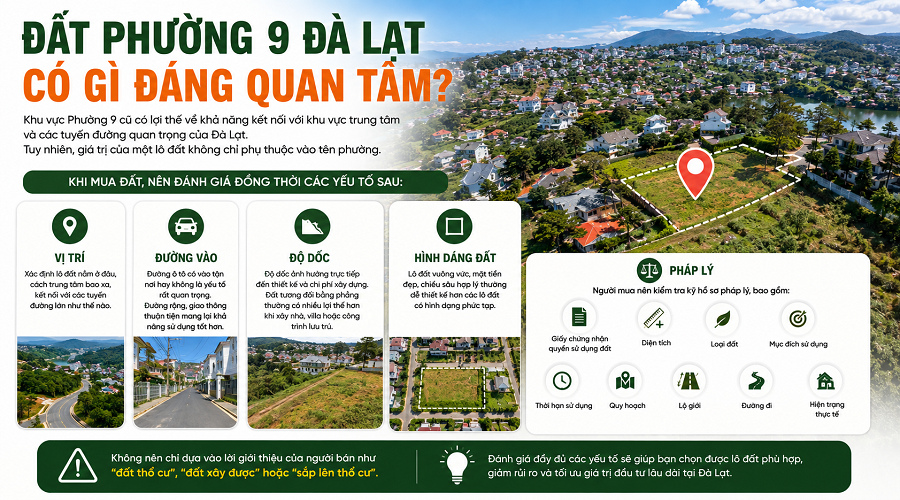 Đất Phường 9 Đà Lạt có gì đáng quan tâm?